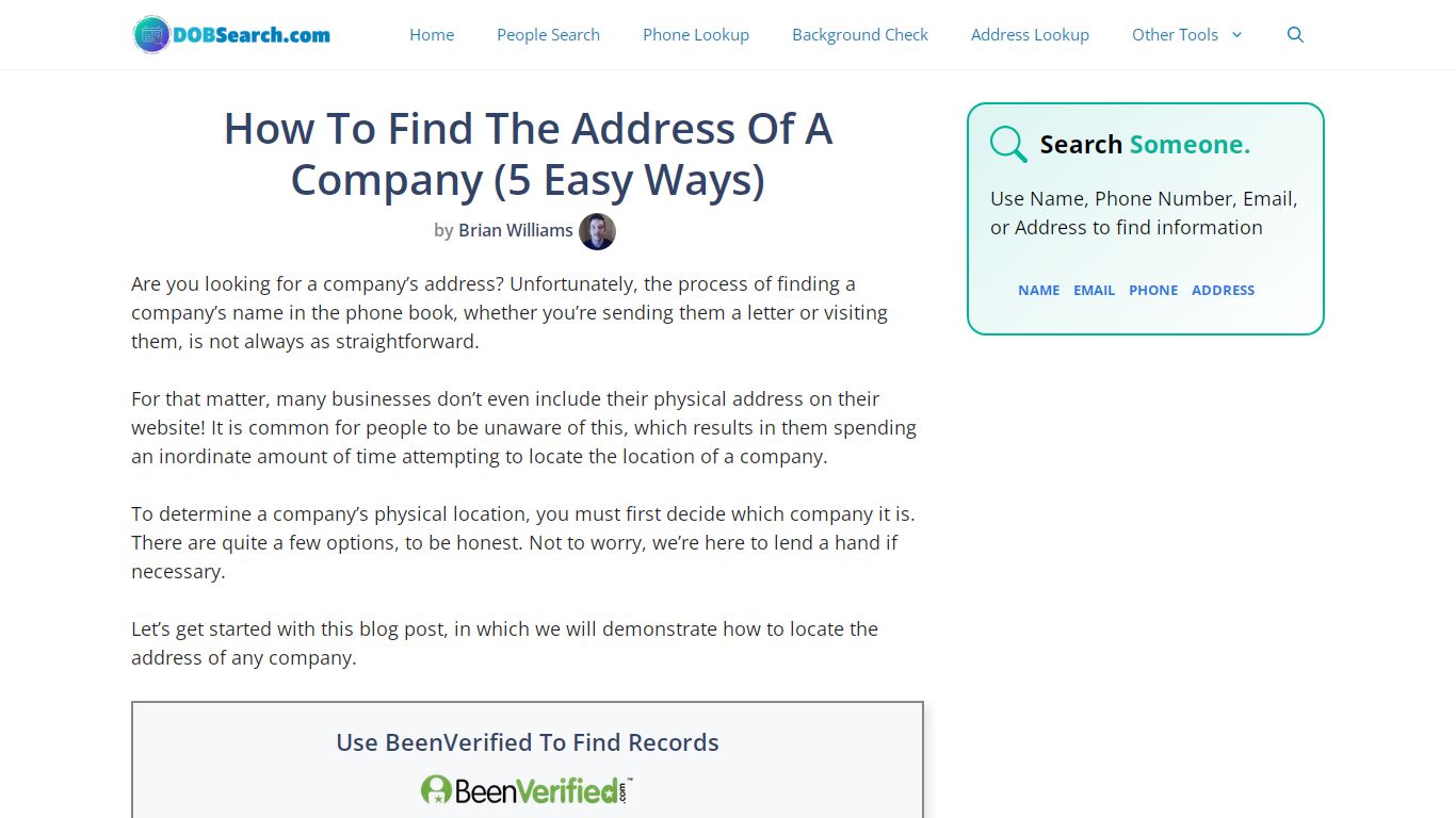 How To Find The Address Of A Company (5 Easy Ways)