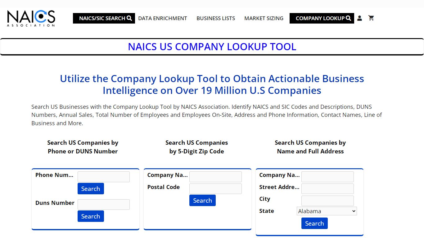 US Business Directory • NAICS Company Lookup Tool